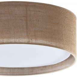 TK Lighting Juta plafon 4x15W biała/brązowa 6584