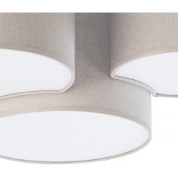 TK Lighting Mona plafon 3x15W beżowy 6591