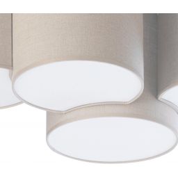 TK Lighting Mona plafon 4x15W beżowy 6592