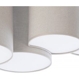 TK Lighting Mona plafon 5x15W beżowy 6593