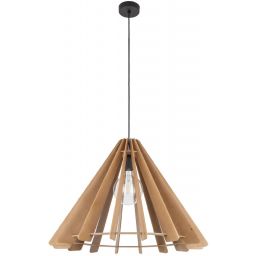 TK Lighting Eris lampa wisząca 1x15 W brązowa 6586