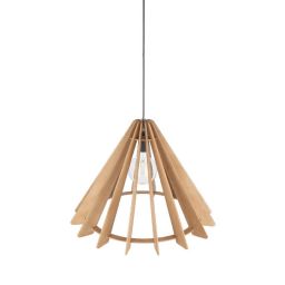 TK Lighting Eris lampa wisząca 1x15 W brązowa 6586