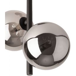 TK Lighting Estera lampa podsufitowa 2x6W czarny/przydymiony 6706