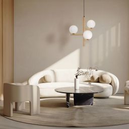 TK Lighting Estera Wood lampa wisząca 3x6W jasne drewno/białe szkło 6799