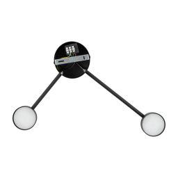 TK Lighting Avia Black kinkiet 2x10W czarny 6808