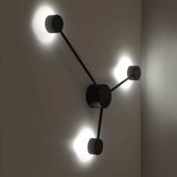 TK Lighting Avia Black kinkiet 3x10W czarny 6809