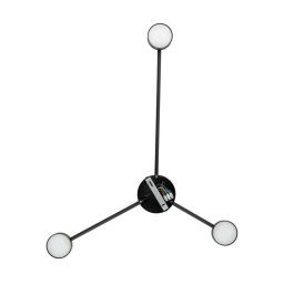 TK Lighting Avia Black kinkiet 3x10W czarny 6809