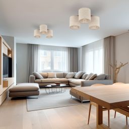 TK Lighting Deva Nature lampa podsufitowa 3x15 W szary/drewno/czarny 6865