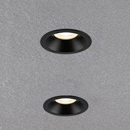 TK Lighting Opti Black lampa do zabudowy 1x10 W czarna 10577