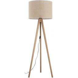 TK Lighting Grand lampa stojąca 1x15 W drewno-juta 16020