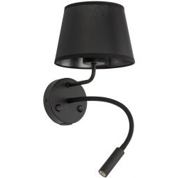 TK Lighting Maja kinkiet 1x15 W / 1x8 W czarny 10203