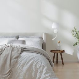 TK Lighting Maja kinkiet 1x15 W / 1x8 W biały 10080