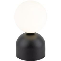 TK Lighting Miki lampka nocna dziecięca 1x8 W biała-czarna 16044