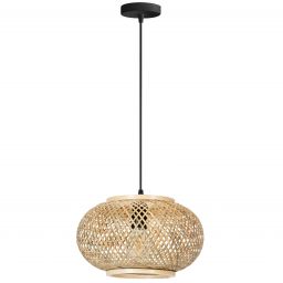 TooLight Boho lampa wisząca 1x60 W drewno OSW-01410