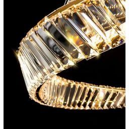 TooLight Kryształ lampa wisząca 1x60 W złota OSW-04551