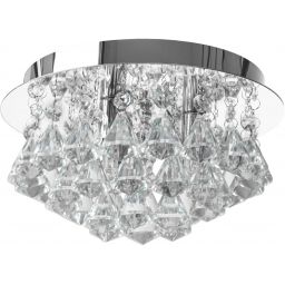 TooLight Kryształ lampa podsufitowa 3x40 W chrom OSW-06822