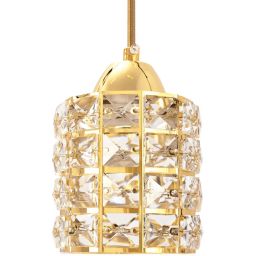 TooLight Kryształ lampa wisząca 1x60 W złota OSW-06874