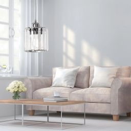 TooLight Glamour lampa wisząca 1x60 W chrom OSW-08549