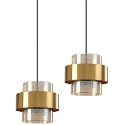 TooLight lampa wisząca 1x60 W złota OSW-40036