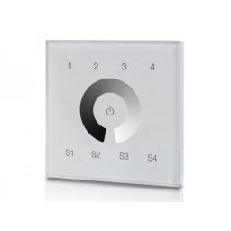 Unilight panel sterowania ścienny szkło białe SR-2300TR-G4-DIM-EU(DT6)-AC