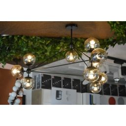 Unilight lampa podsufitowa 10x40W czarny/przydymiony ULFN330