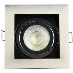 V-TAC lampa do zabudowy satynowy nikiel 3598