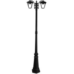 V-TAC lampa stojąca zewnętrzna 2x60W czarna 7062