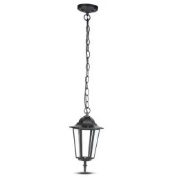 V-TAC lampa wisząca zewnętrzna 1x60W czarny mat 7072