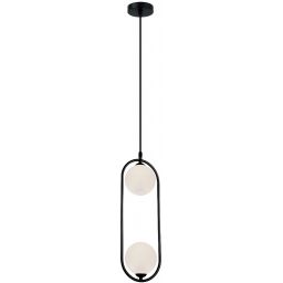 Viokef Fancy lampa wisząca 2x25W czarna 4208700