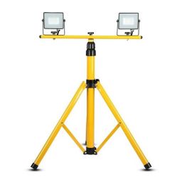 V-TAC statyw trójnóg podwójny do projektorów żółty 9104