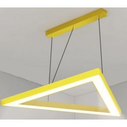 zoomLED Trójkąt lampa wisząca 1x54W zółta