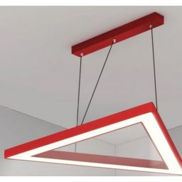 zoomLED Trójkąt lampa wisząca 1x54W czerwona