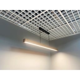 zoomLED lampa wisząca 1x44W dąb naturalny/czarny