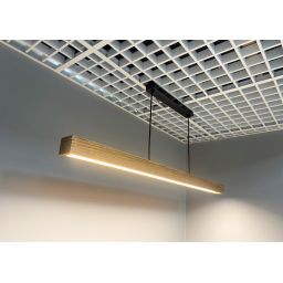 zoomLED lampa wisząca 1x44W dąb naturalny/czarny