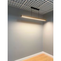 zoomLED lampa wisząca 1x44W dąb naturalny/czarny