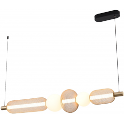 Zuma Line Sarr lampa wisząca 1x27 W czarna/złota MD2596-5B-3BGT