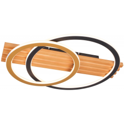 Zuma Line Serana plafon 1x20 W czarny/drewno C230617002B