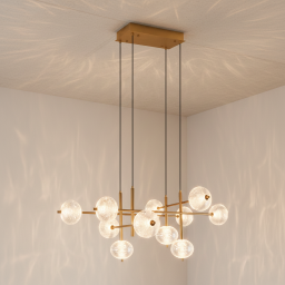 Zuma Line lampa wisząca 1x63 W złota DU31350/63W