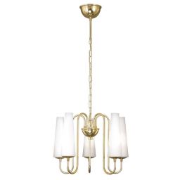 Zuma Line Magnum lampa wisząca 5x40 W biała-złota 1127