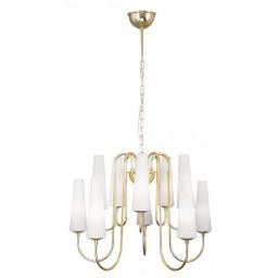 Zuma Line Magnum lampa wisząca 10x40W biała/złota 1129