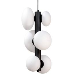 Zuma Line Omi lampa wisząca 6x5 W czarna 1194