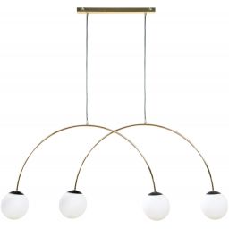 Zuma Line Bow lampa wisząca 4x10 W złota 1219