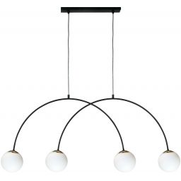 Zuma Line Bow lampa wisząca 4x10 W czarna 1220