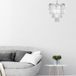 Zuma Line Amedeo lampa wisząca 4x40W chrom/kryształ 17106/3+1-CHR