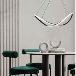 Zuma Line Erda lampa wisząca 1x45 W czarna 19600P-BK