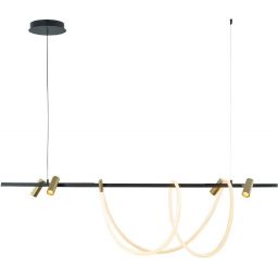 Zuma Line Balbo lampa wisząca czarna 2200277L