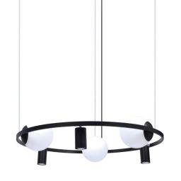 Zuma Line Orbit 3 Pendant lampa wisząca 6x40W czarna 5006