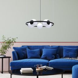 Zuma Line Orbit lampa wisząca 5x40 W czarna 5011