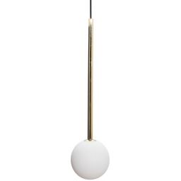 Zuma Line Ali lampa wisząca 1x40 W biała-czarna-złota 5639