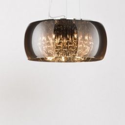 Zuma Line Crystal lampa wisząca 6x42W chrom/szkło dymione/kryształ P0076-06X-F4FZ